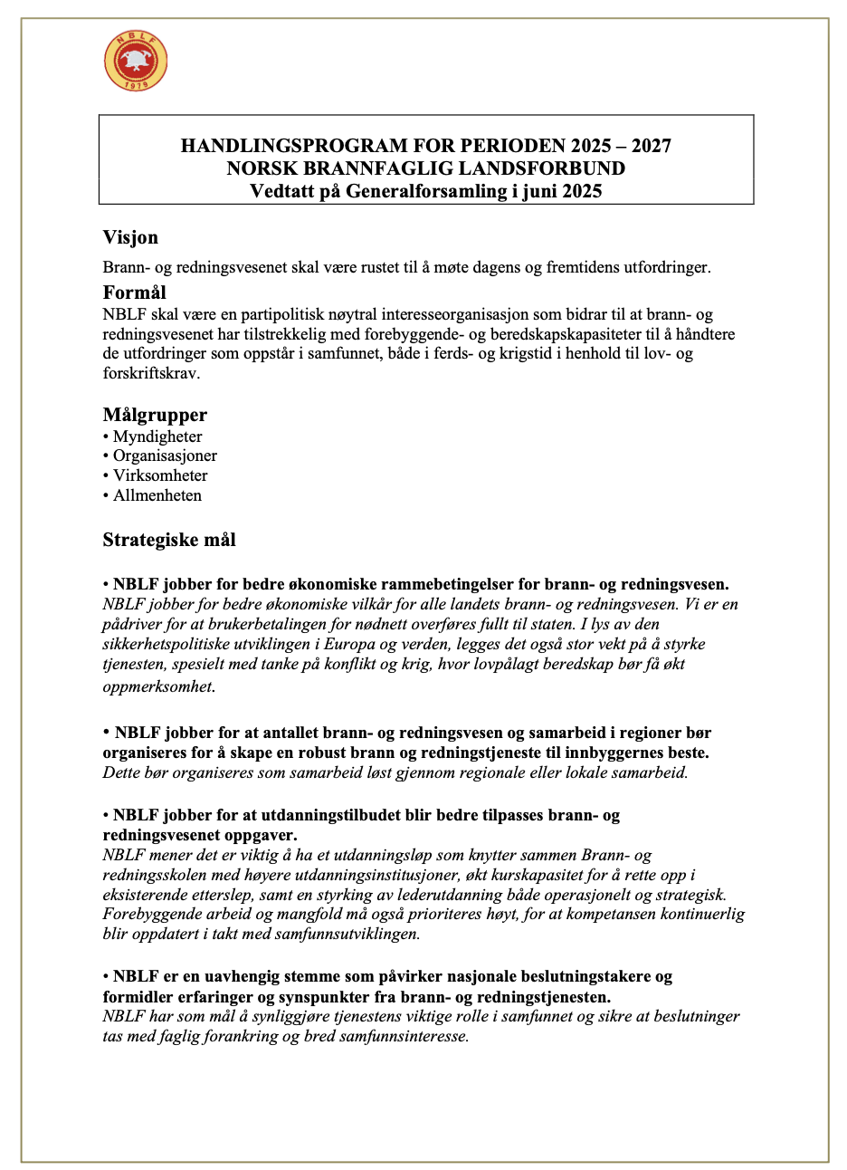 Strategimøte etter veivalg